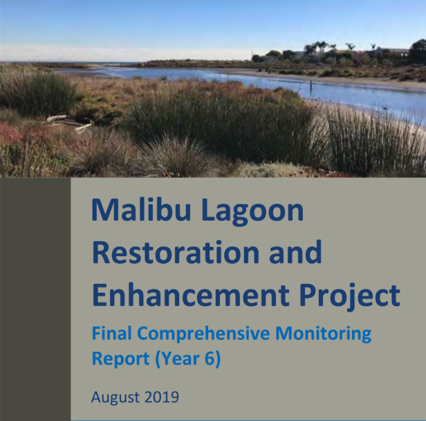 Banner for Final Comprehensive Monitoring Report of Malibu Lagoon Indicates Proven Success Towards Project Goals